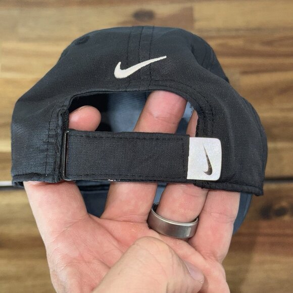 Nike Infant Toddler Hat Baseball Cap Adjustable Strap Back Black Sports Dri-fit - Picture 8 of 12